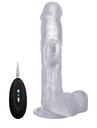 REAL ROCK VIBRATING REALISTIC COCK 22.8cm 9" w/ SCROTUM 