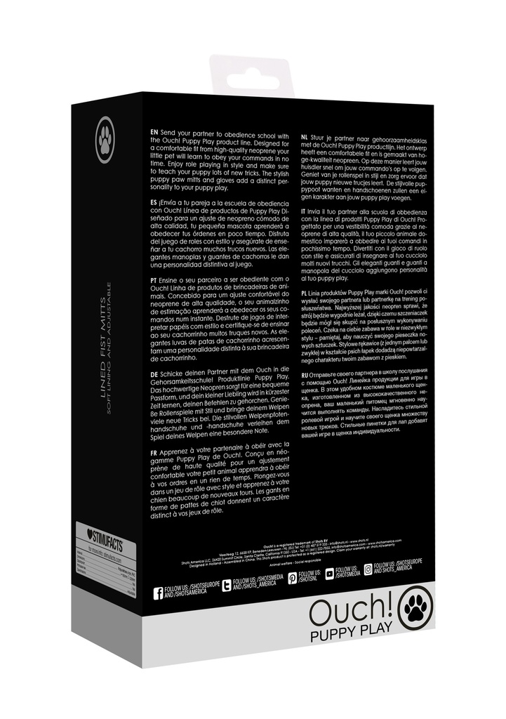 NEOPRENE LINED FIST MITTS