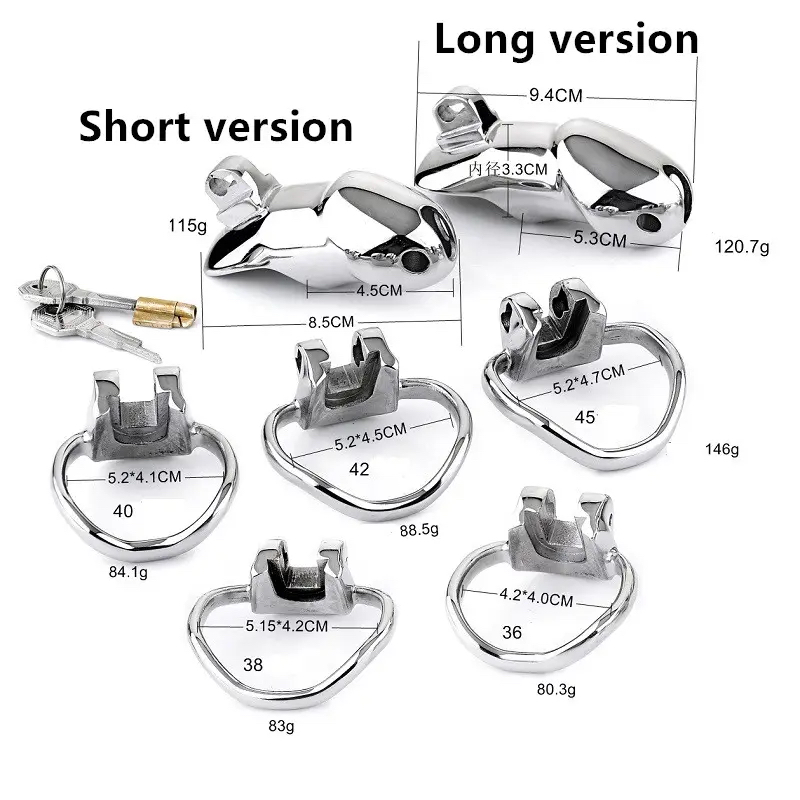 GAYT*GEAR STAINLESS CHASTITY CAGE W/ HIDDEN LOCK (SMALL)
