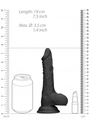REAL ROCK DILDO W/ BALLS 17CM