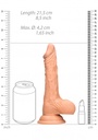 REAL ROCK DILDO 20CM WITH BALLS 