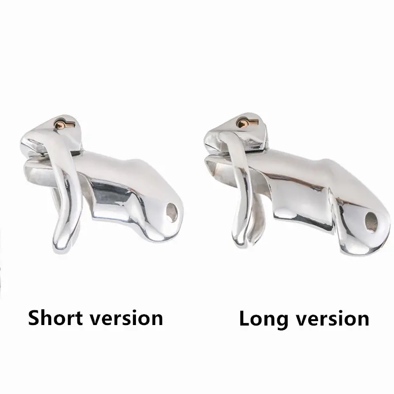 GAYT*GEAR STAINLESS CHASTITY CAGE W/ HIDDEN LOCK (LARGE)