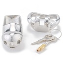 GAYT*GEAR STAINLESS CHASTITY CAGE W/ HIDDEN LOCK (LARGE)