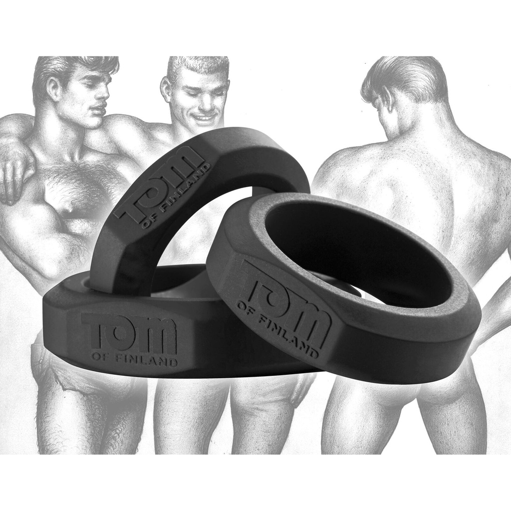 Tom of Finland Cockring 3 set blue
