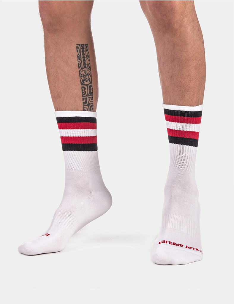 BARCODE BERLIN FETISH HALF SOCKS STRIPES VARIOUS COLORS 