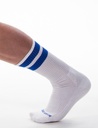 BARCODE BERLIN GYM SOCKS WHITE WITH VARIOUS COLORED STRIPE