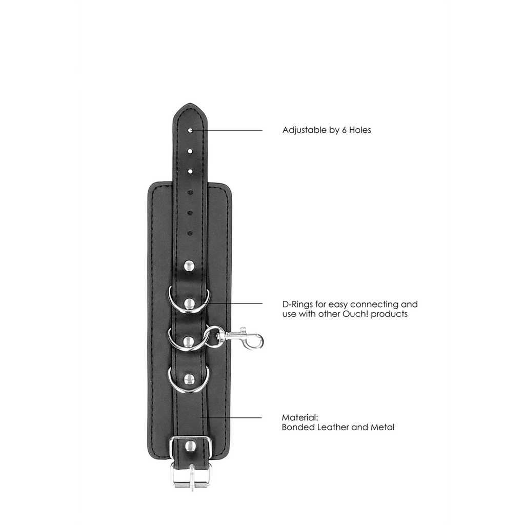 OUCH LEATHER HAND AND LEG CUFFS