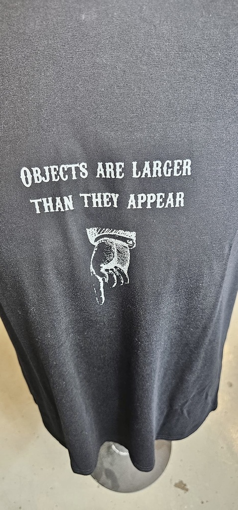 GAYT*GEAR T-SHIRT OBJECTS ARE LARGER 