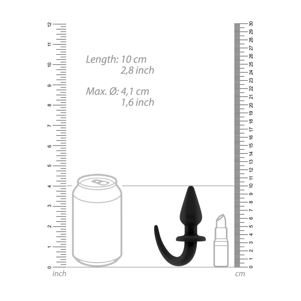 OUCH FLEXIBLE RUBBER PLUG WITH TAIL