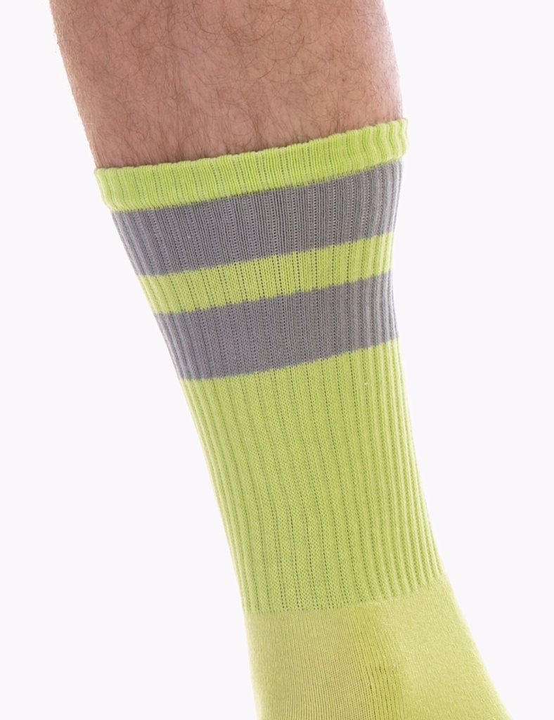 BARCODE BERLIN GYM SOCKS NEONGREEN/GREY