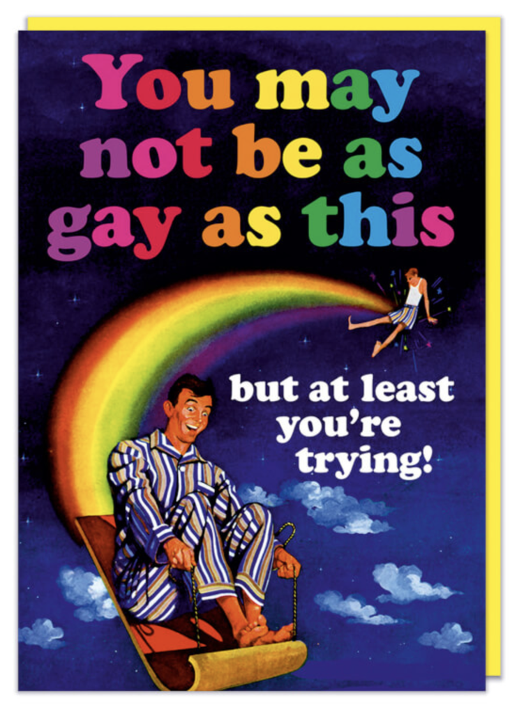 DM NOT AS GAY AS THIS CARD 