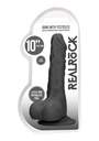 REAL ROCK DILDO W/ BALLS 10" (20cm)