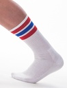 BARCODE BERLIN ME TIME SOCKS WHITE/RED/BLUE