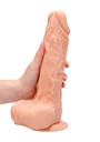 REAL ROCK DILDO W/ BALLS 10" (20cm)