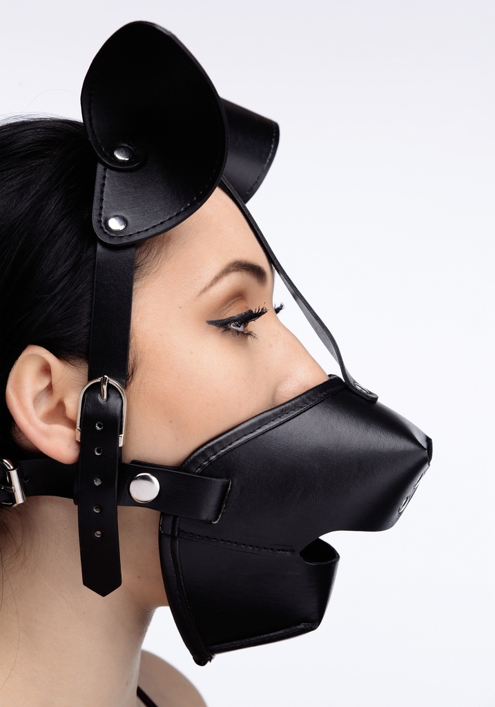 PUP PLAY HOOD W/ BREATHABLE BALL GAG