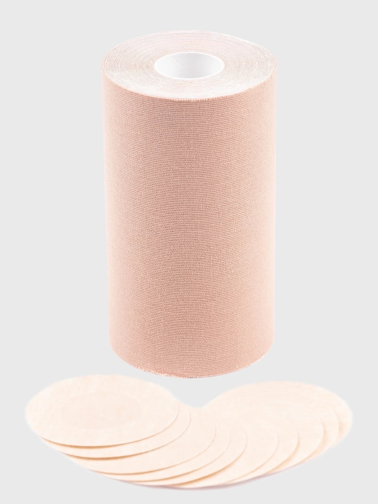 TRANSGENDER CHEST BINDING TAPE 7,5cm W/ NIPPLE COVERS