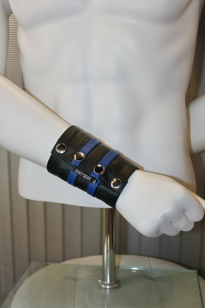 GAYT*GEAR LEATHER GAUNTLET DOUBLE STRIPE