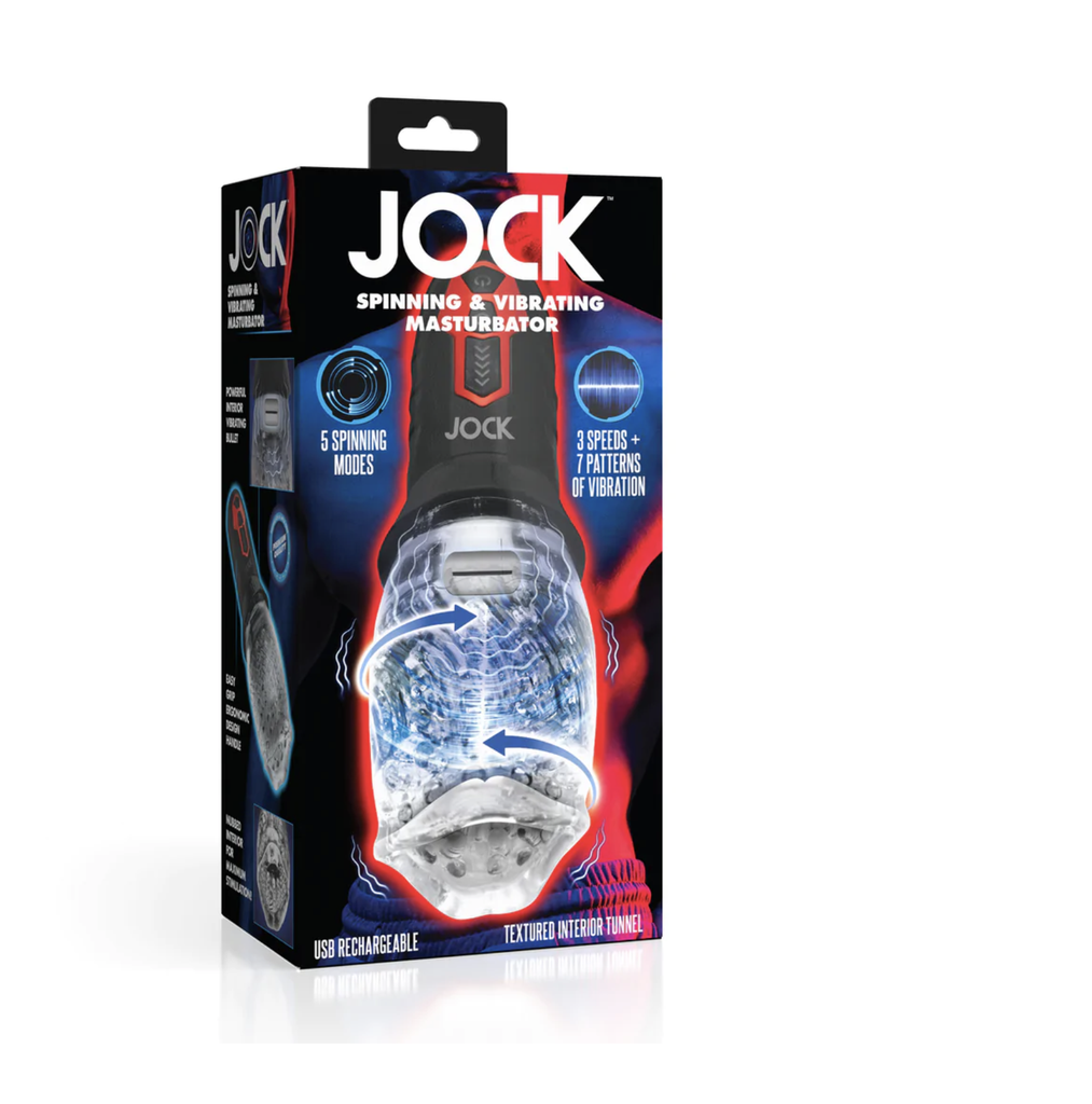 JOCK SPINNING AND VIBE MASTURBATOR