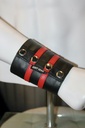 GAYT*GEAR LEATHER GAUNTLET DOUBLE STRIPE