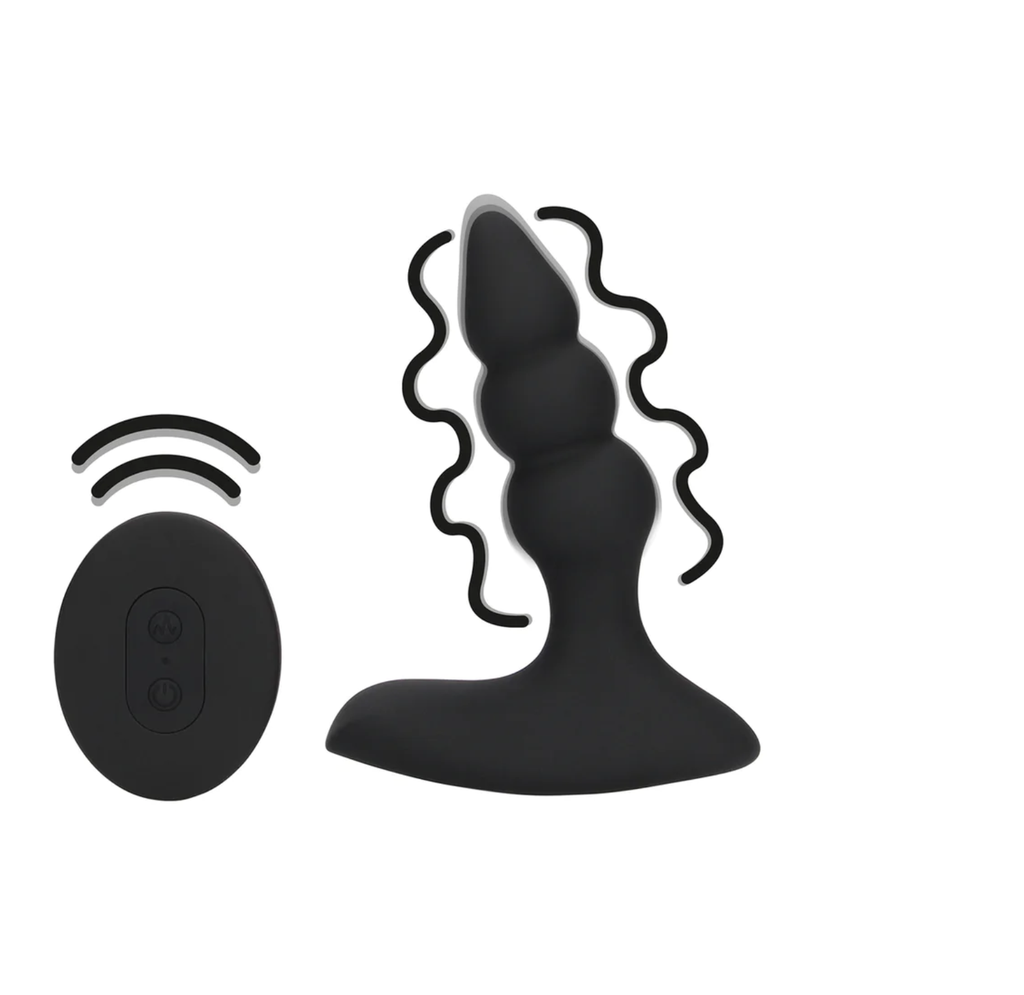 LOVELINE BEADED VIBRATING PLUG / REMOTE