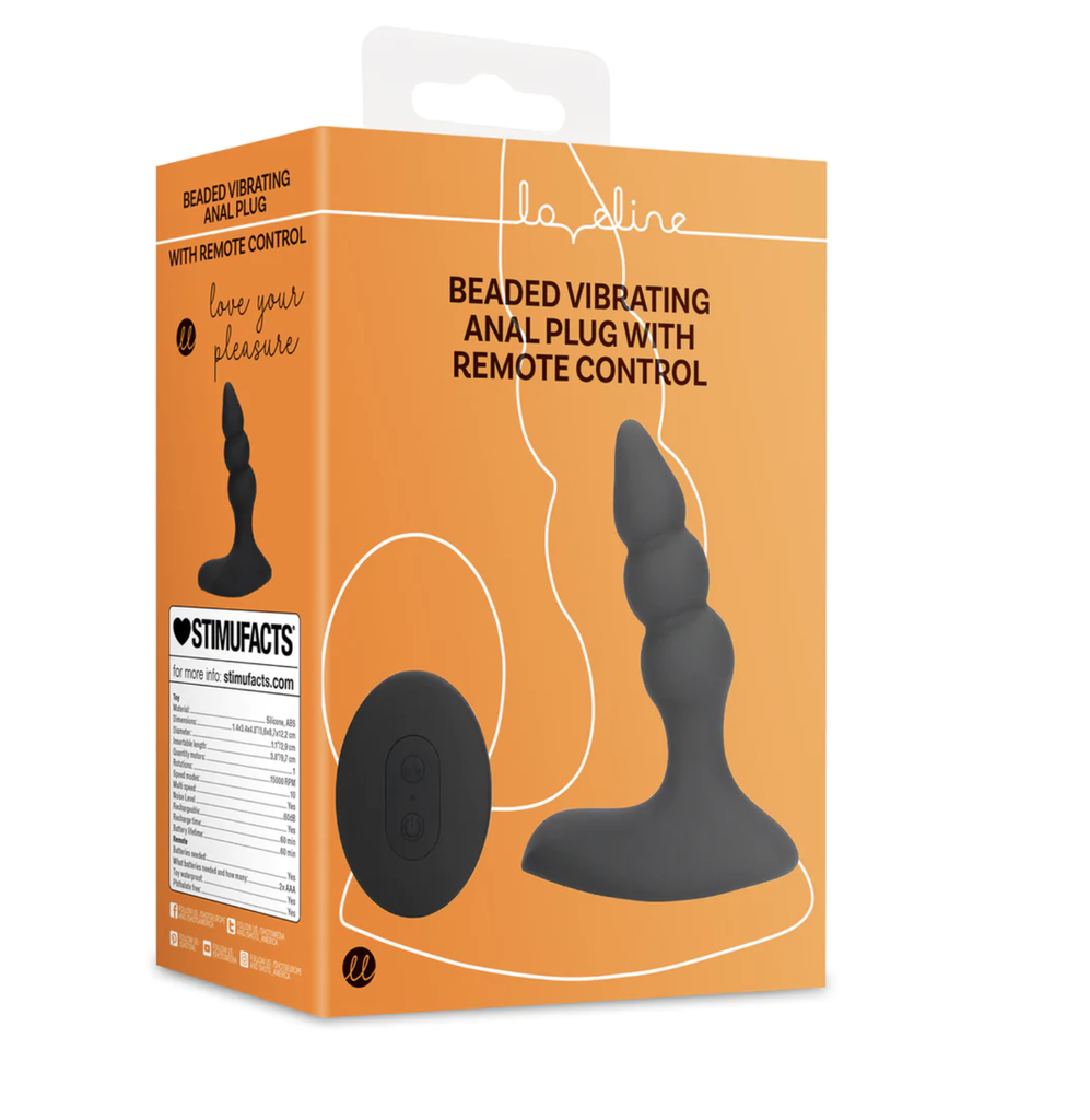 LOVELINE BEADED VIBRATING PLUG / REMOTE