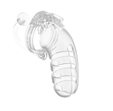 MANCAGE CHASTITY CAGE W/ PLUG MODEL 12