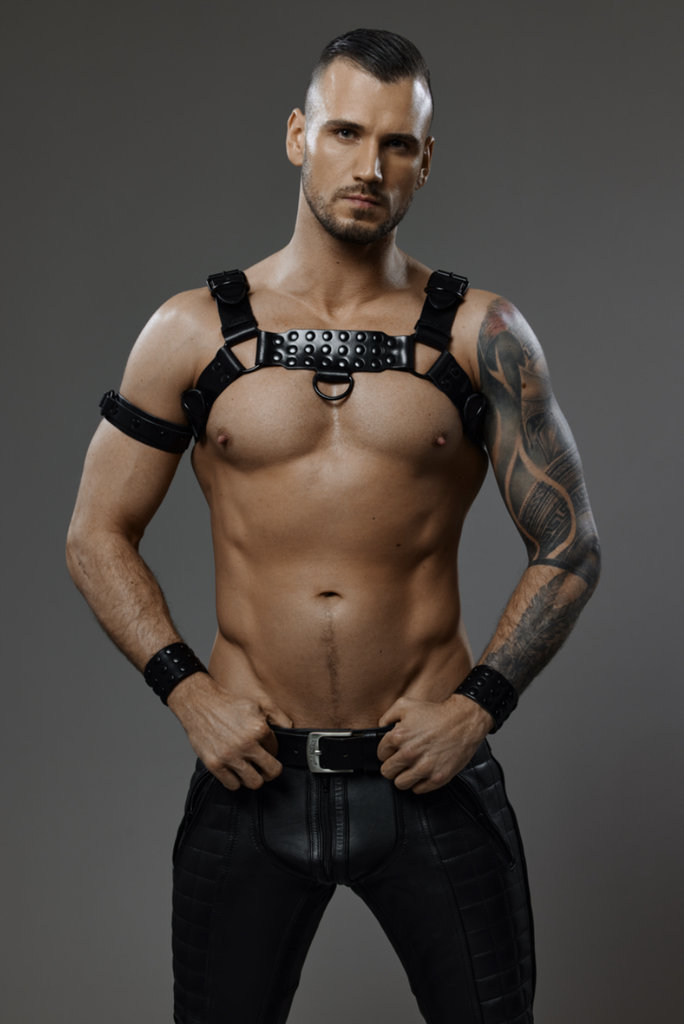 PROVOCATEUR LEATHER HARNESS ALEX