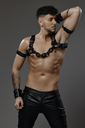 PROVOCATEUR LEATHER BULLDOG HARNESS ZION