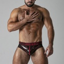 LOCKER GEAR MASSIVE RUDE JOCK BRIEF WITH ZIPPER