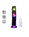 REAL ROCK LED VIBRATING STRAIGHT DILDO