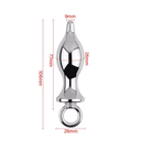 GAYT*GEAR ANAL PLUG WITH PULL TAB (ALU ALLOY)