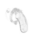 MANCAGE CHASTITY CAGE W/ PLUG MODEL 11