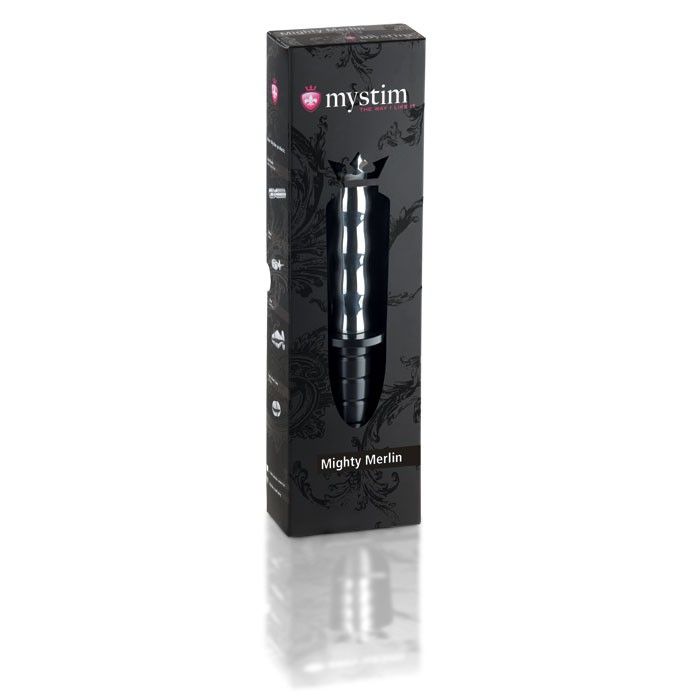 MYSTIM MIGHTY MERLIN E-STIM METAL DILDO