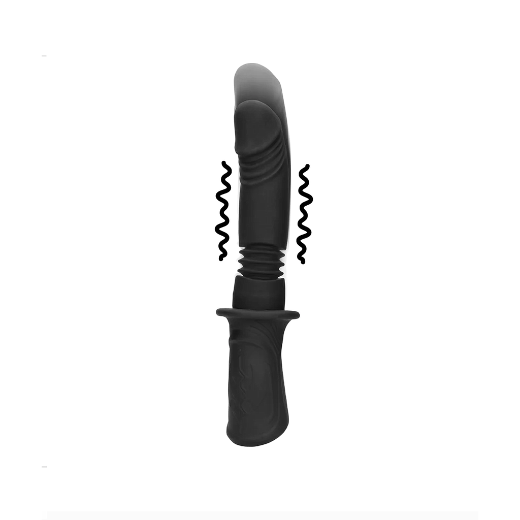 OUCH HAND HELD VIBE & THRUST SEX MACHINE
