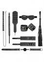 PAIN 7 PIECE LEATHER STUDDED BONDAGE KIT