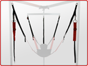 RED MULTI PURPOSE ADJUSTABLE SLING STRAPS