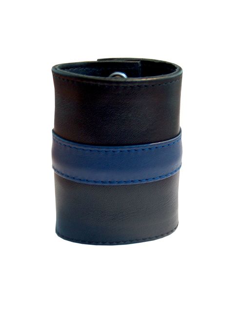 MISTER B  Leather Wrist Wallet Zip