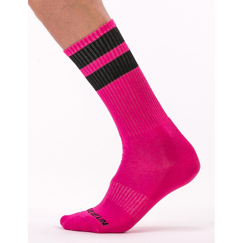 BARCODE BERLIN GYM SOCKS BLACK WITH VARIOUS COLORED STRIPE