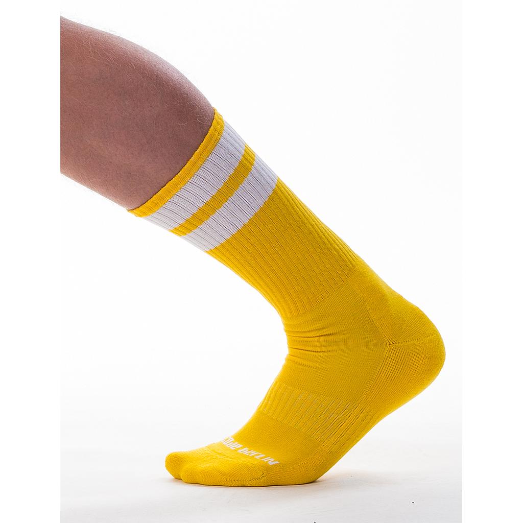 BARCODE BERLIN GYM SOCKS YELLOW / WHITE STRIPE