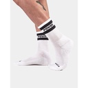 Barcode Berlin Half Fetish Socks Power White Black