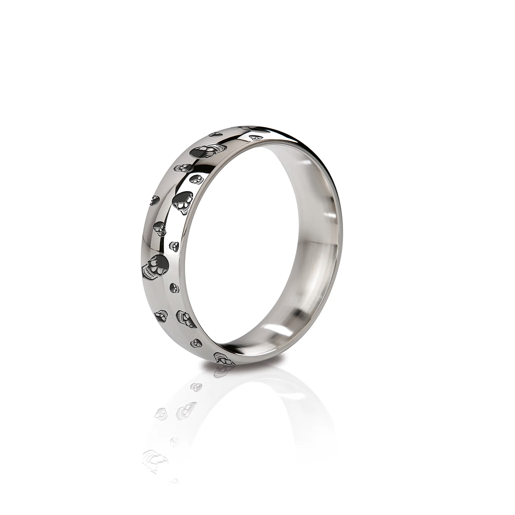 MY STIM THE EARL ENGRAVED SCULL COCKRING
