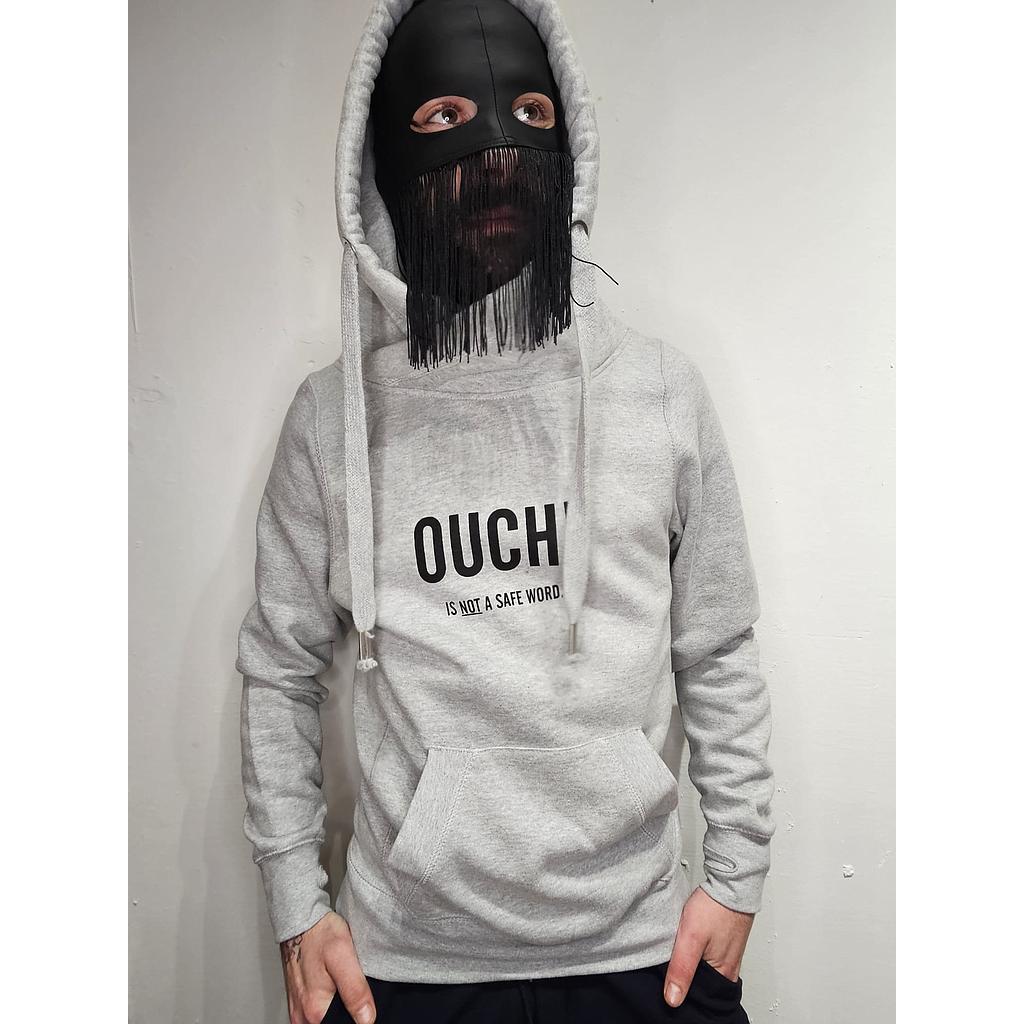 GAYT*GEAR CROSS NECK HOODIE OUCH IS NOT A SAFE WORLD
