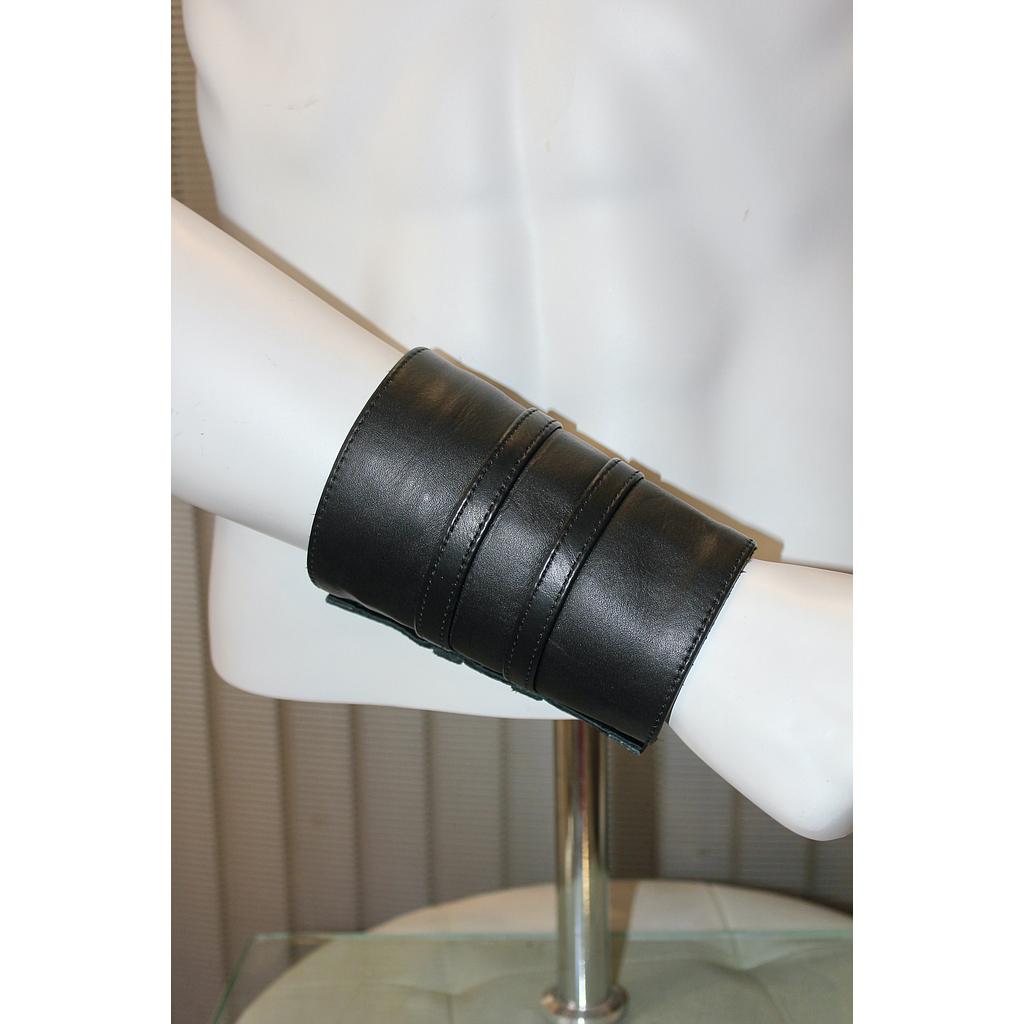 GAYT*GEAR LEATHER GAUNTLET DOUBLE STRIPE