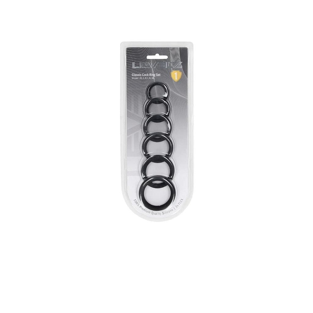 LEVELZ BY SHOTS - CLASSIC SILICONE COCKRING SET OF 6
