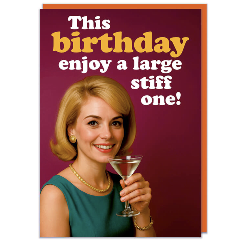 DM ENJOY A STIFF ONE CARD