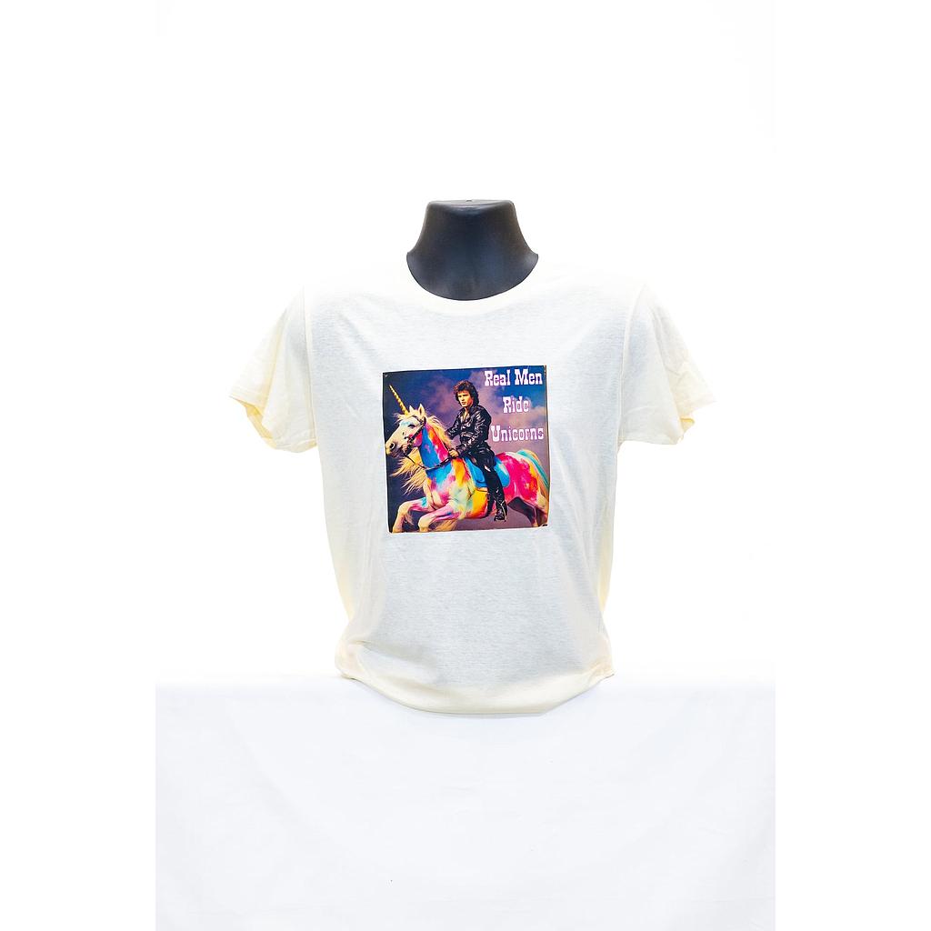 GAYT*GEAR T-SHIRT REAL MEN RIDE UNICORNS