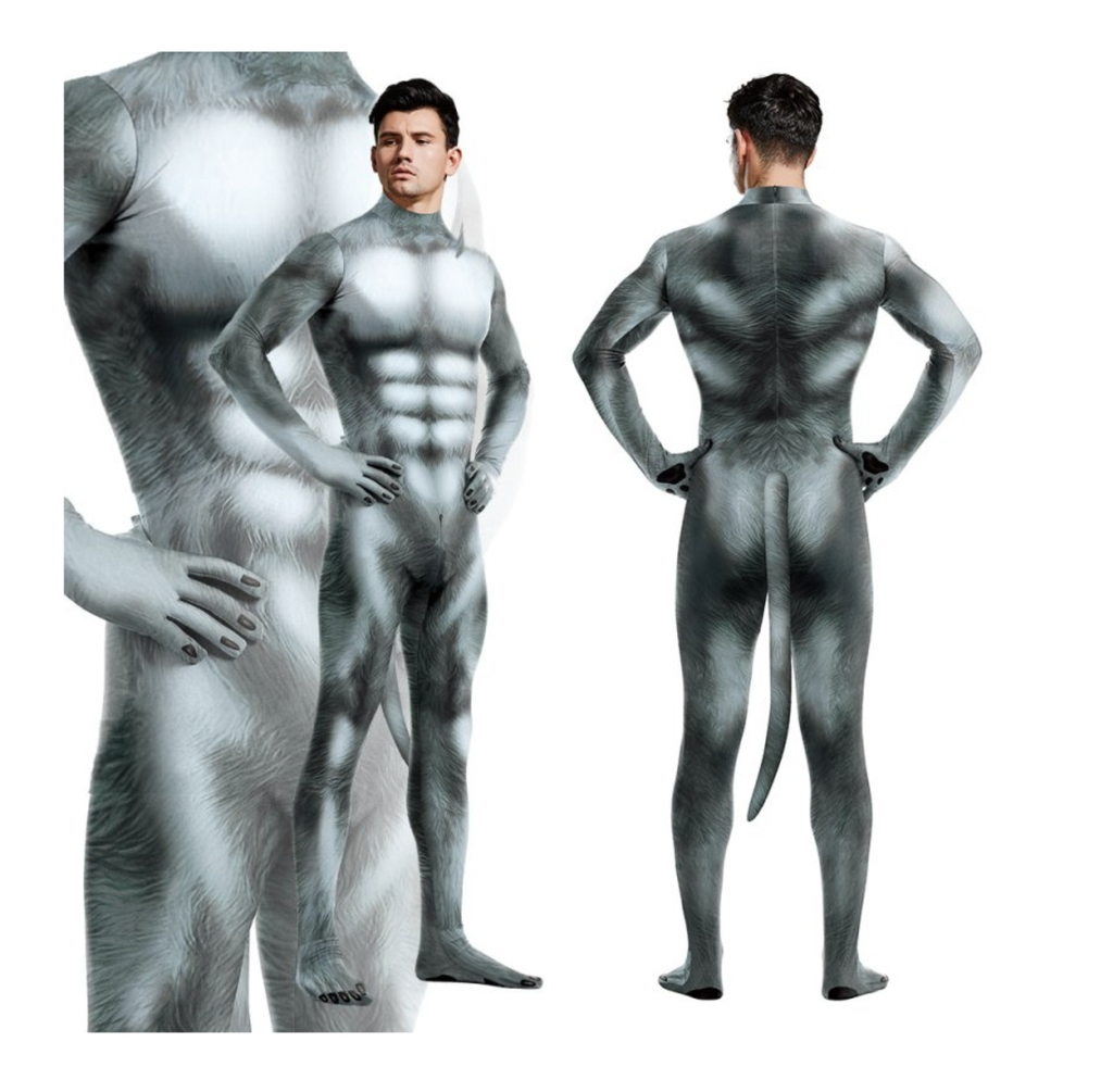 GREY WOLF COSPLAY SUIT