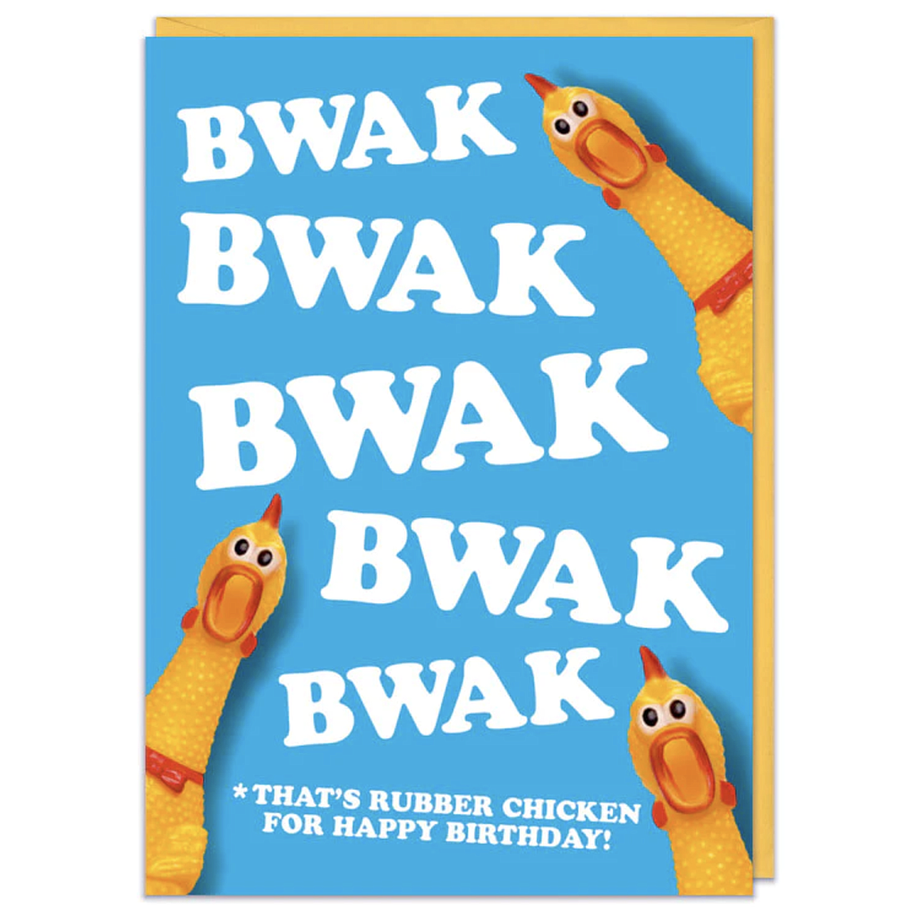 DM RUBBER CHICKEN CARD