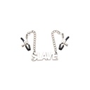 ENSLAVED SLAVE CHAIN NIPPLE CLAMPS