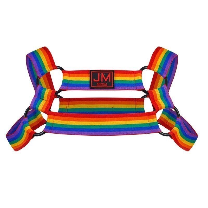 JOCKMAIL 914 PRIDE HARNESS WITH RINGS